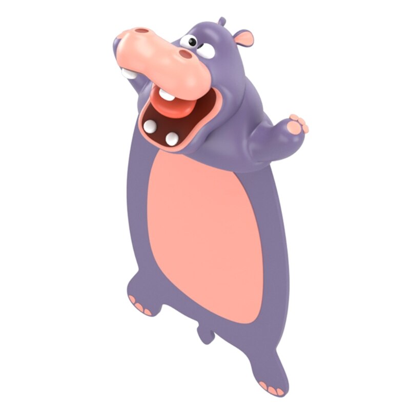 3D Stéréo Dessin Animé Signets Animaux Koala Mignon Hippopotame PVC Livre Marqueurs Directe: a