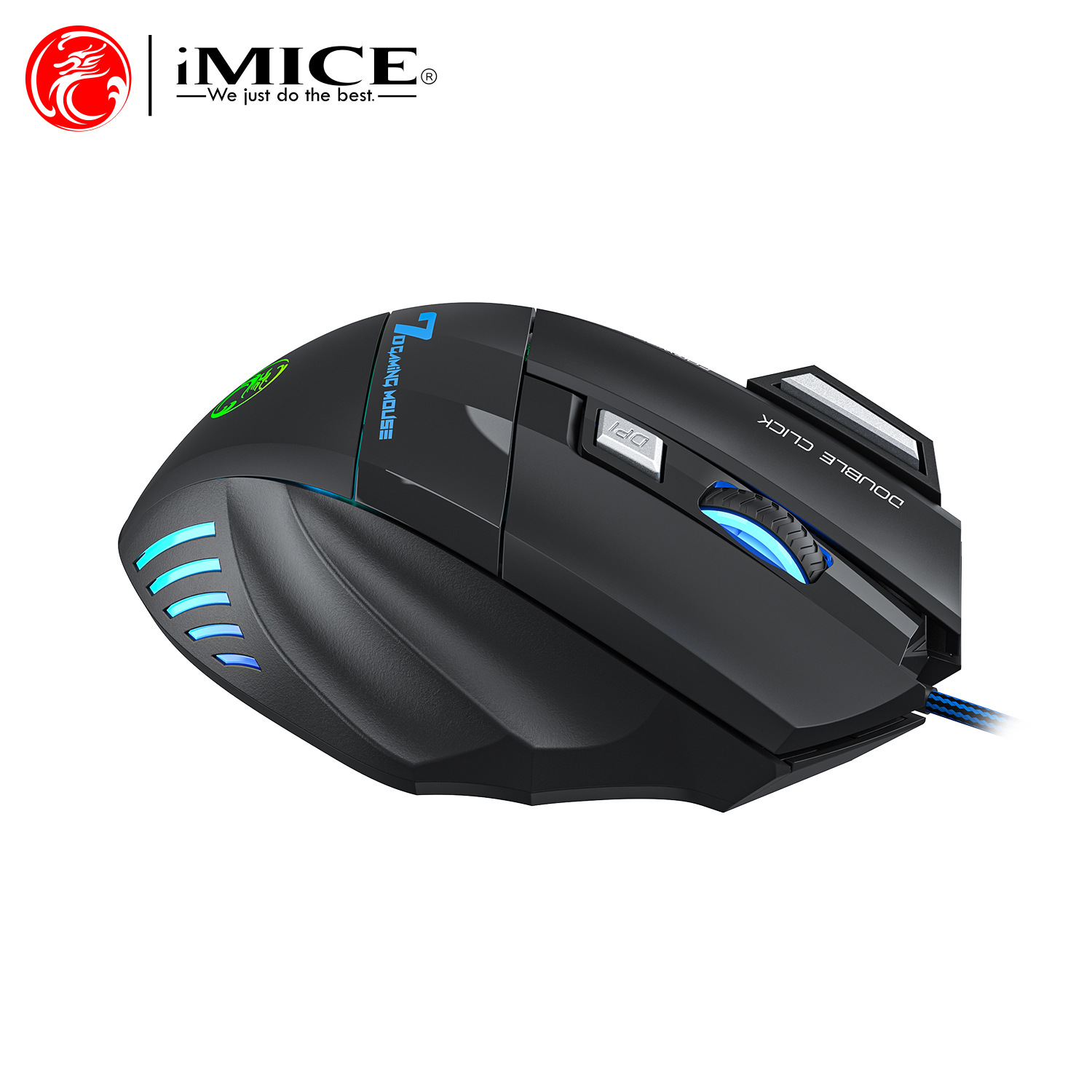 IMICE X7 Optische Gaming Muis Verstelbare DPI Ergonomisch Antislip Kleurrijke Luminuse voor Desktop Computers Laptop PC