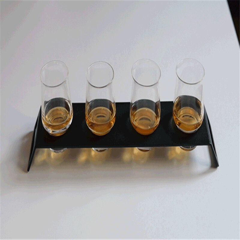 Nyhet gommen utvecklingsverktyg för whisky bar 4 st whisky provsmakning glas med silikon flaska etiketter flygbricka fäste