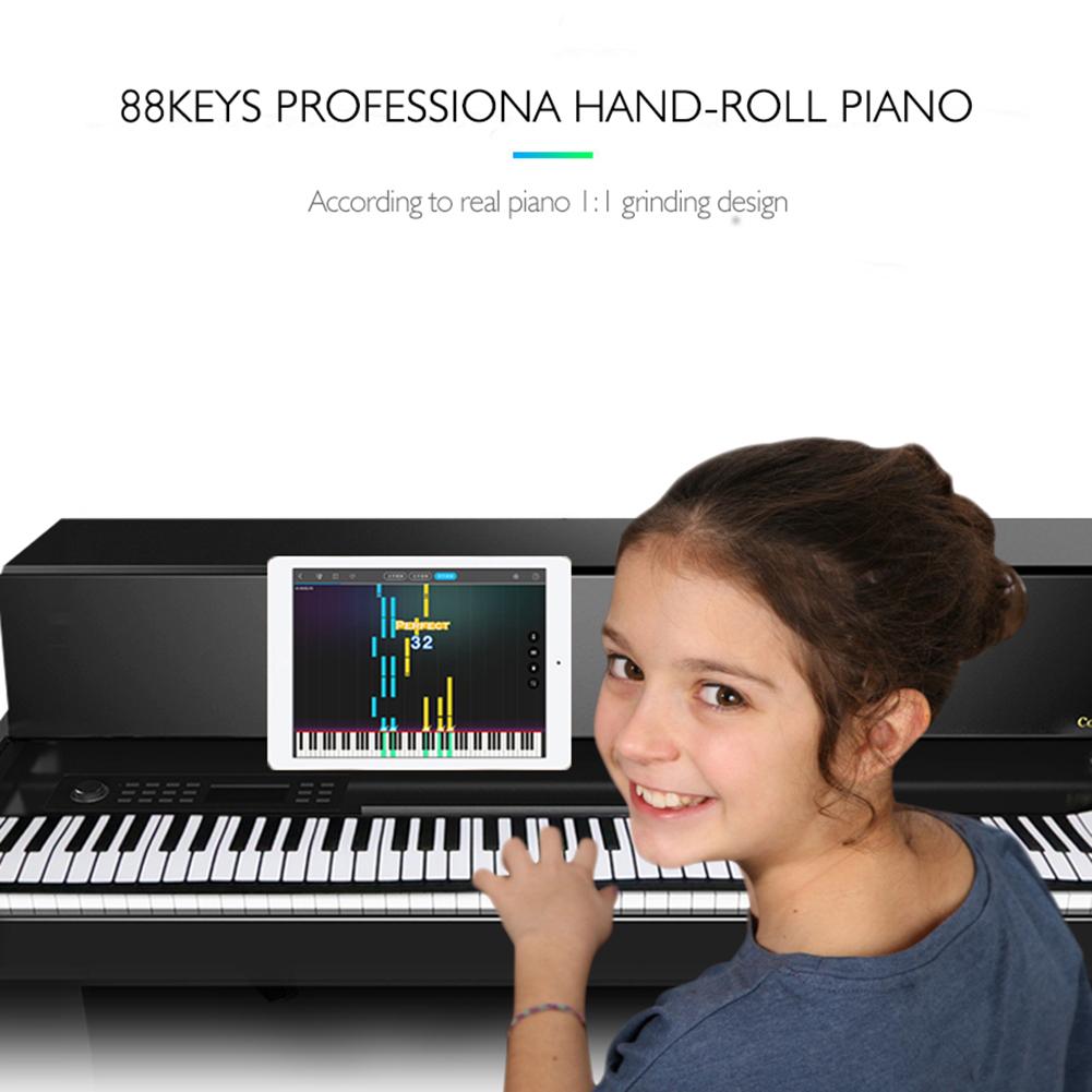 88 Keys Flexible Silicone Roll Up Piano Folding Keyboard for Child Portable Electronic Piano Folding Shipped Without Batteries