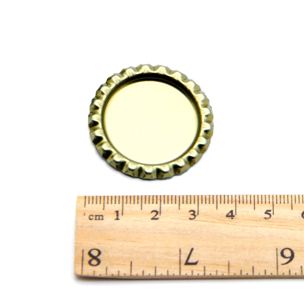 25Pcs Geometrische Patronen Ronde Vorm Fles Cap, DIY Handgemaakte Materialen Voor Maken Projecten, 25Yc2156