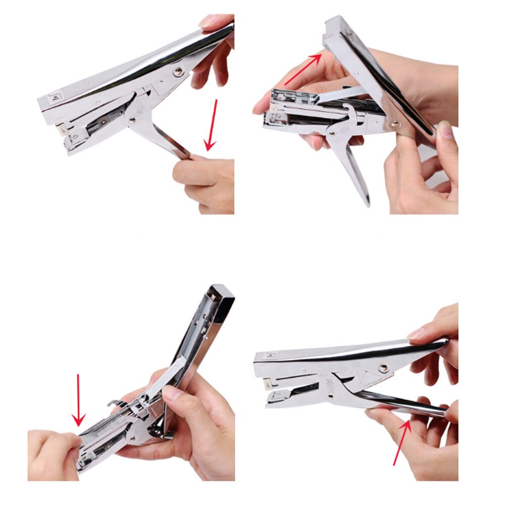 Hand-held Metal Stapler Force Saving Office Binding Machine Durable High Capacity Anti-rust Repair Book Tool Binding Stapler