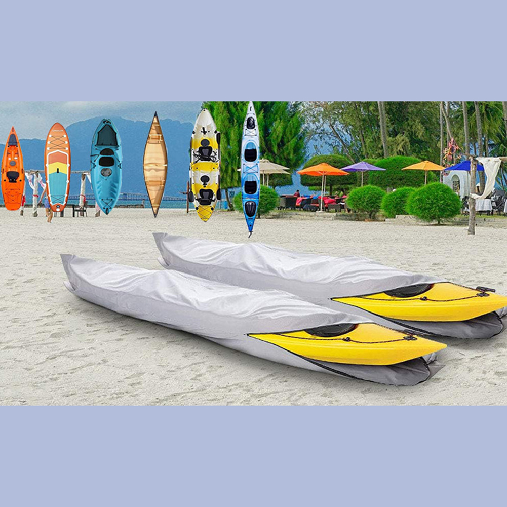 1 Pcs Canoe Waterproof Cover 420D Oxford Cloth Canoe Oxford Surfboard Comprehensive Coverage Fishing Raft Boat Cover