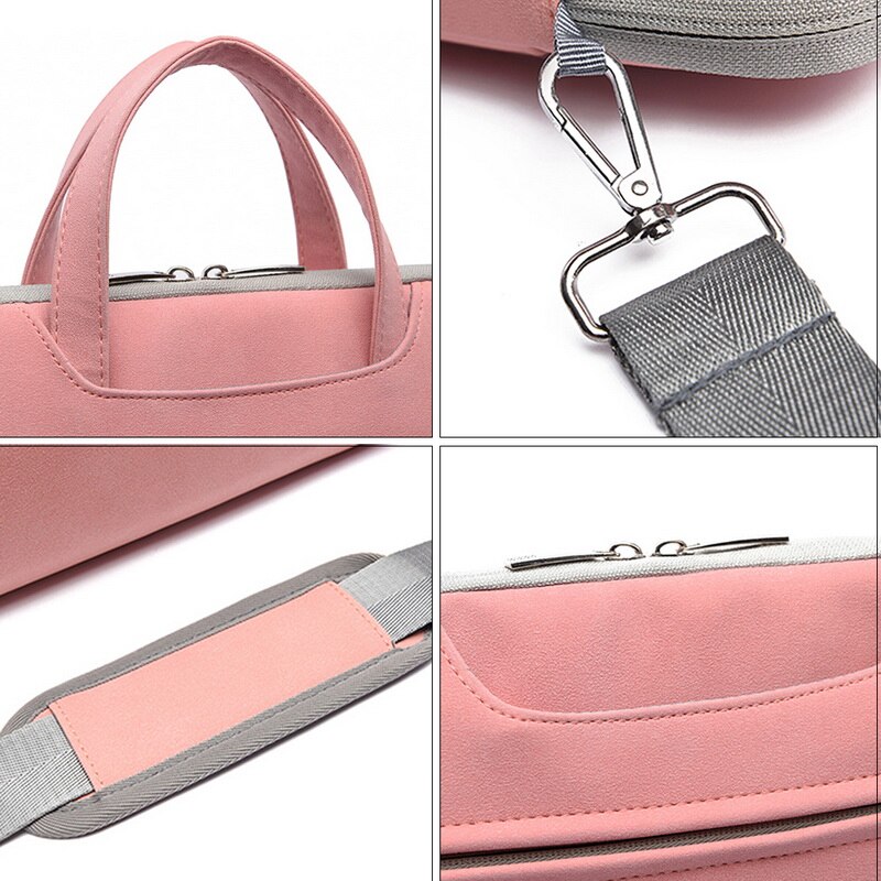 Litthing PU Leder frauen Laptop Tasche Notebook-tasche Aktentasche für Macbook Air 13,3 14 15,6 zoll Handtaschen schulter Tasche