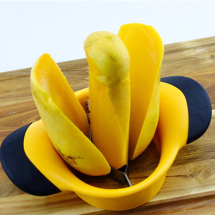 Mango Snijder Grote Mango Snijder Huishoudelijke Keuken Geel Mango Cutter Tpr Handvat Keuken Gadgets Keuken Accessoires