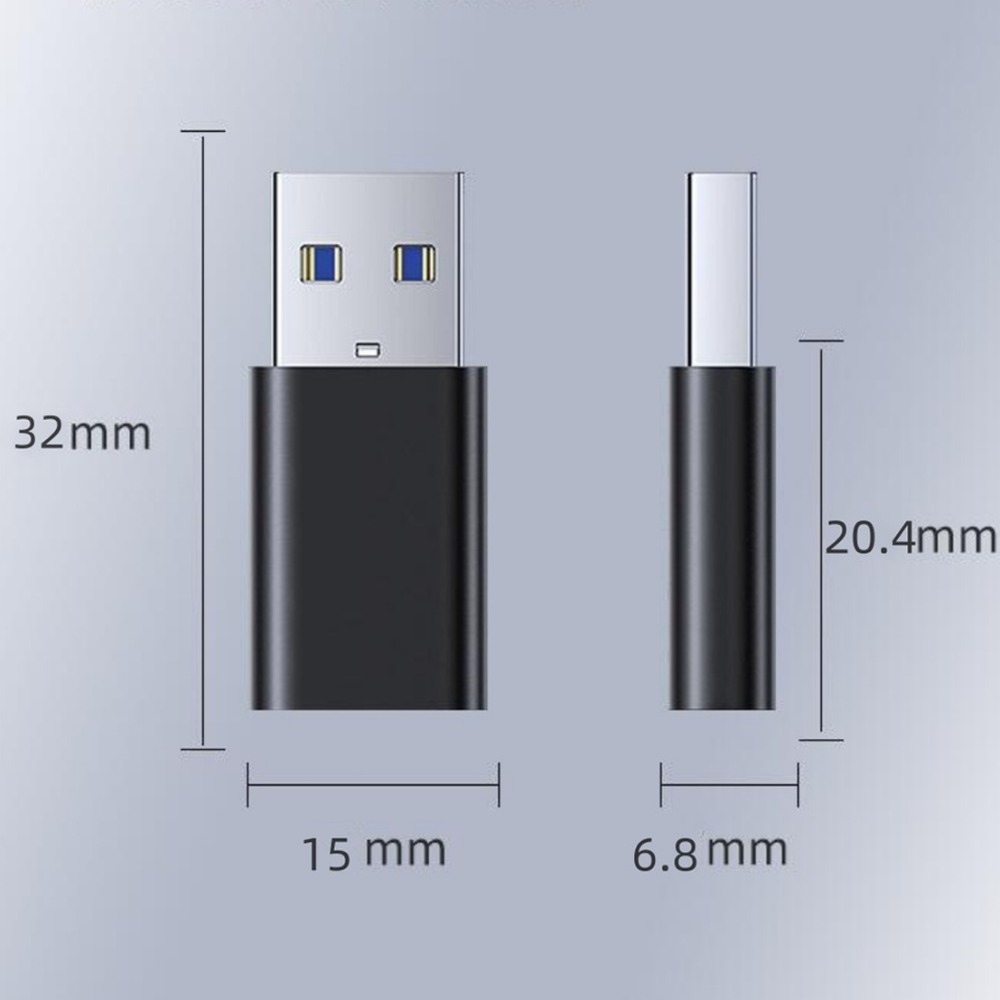 Type-c female, type-c naar usb-adapter, telefoonadapter, usb 3.0 male, usb naar type-c-converter, converter, snelladen