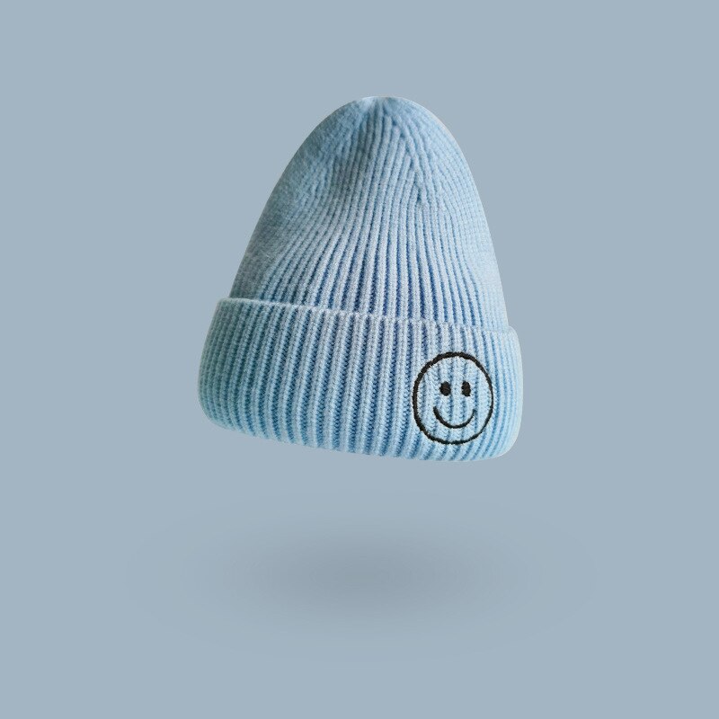 Gebreide kindermuts, babywarmer, babywintermuts voor meisjes, 12 kleuren , 1 to 6 oud, peutermuts, muts: Blauw