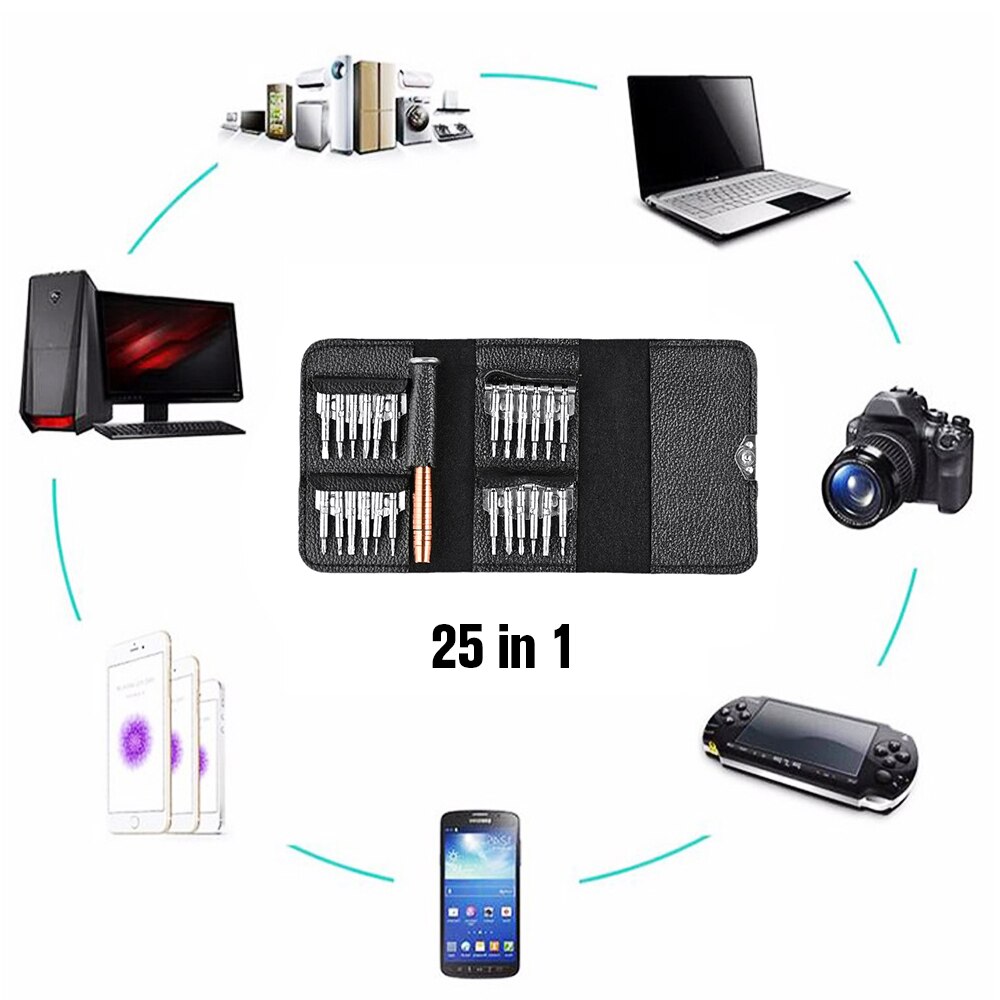 Vastar Precisie Schroevendraaier Kit 25 In 1 Opening Repair Tool Kit Voor Tablet Pc Mobiele Telefoon Multifunctionele Schroevendraaier Set