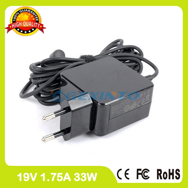 19 v 1.75A 33 w laptop adapter lader voor Asus F553M F553MA K200MA R413M R515MA R540S X102B X102BA X102MA X201