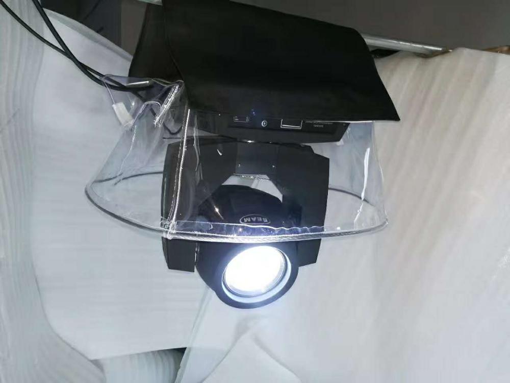 Good 1pcs/lot Led Par Light Rain Cover Use In Rain Snow Coat Beam Moving Waterproof Covers With Transparent Crystal: Beam Transparent Cov