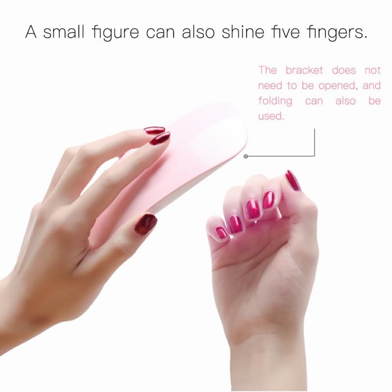! Lampe à ongles Portable 6W sèche-ongles Machine LED lampe UV Micro USB câble usage domestique ongles UV Gel vernis sèche ongles outils d'art