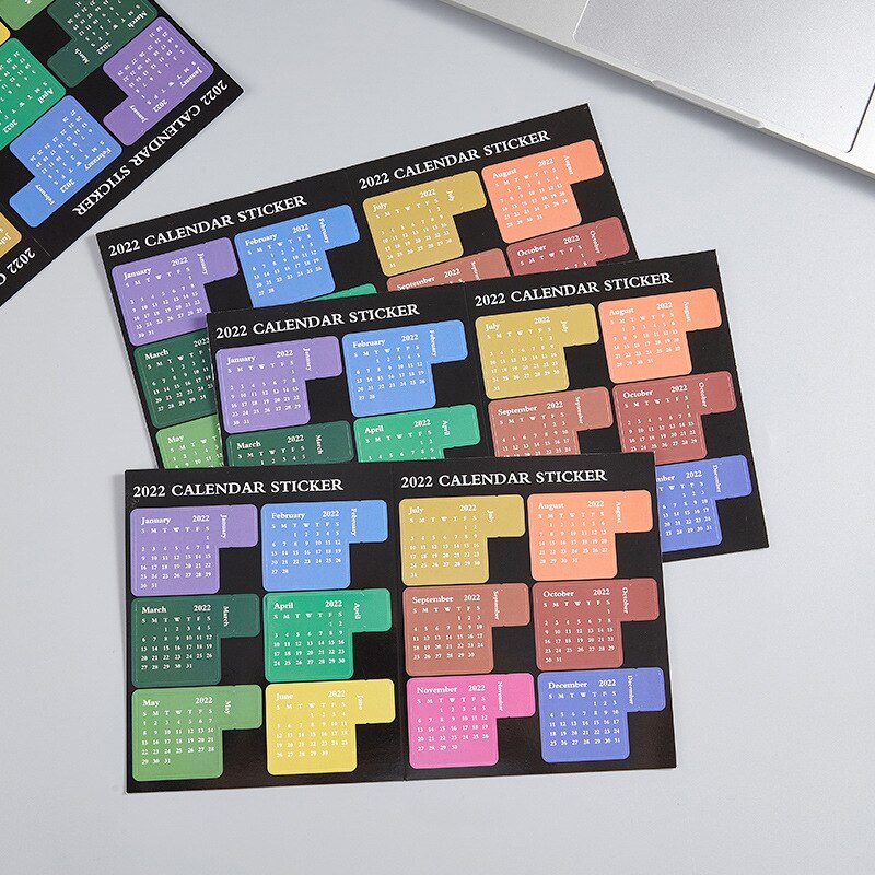 2022 Multifunctionele Index Schema Boek Time Management Planner Dagboek Kleverige Index Note Post Sticker Bookmark Kleur Annotatie