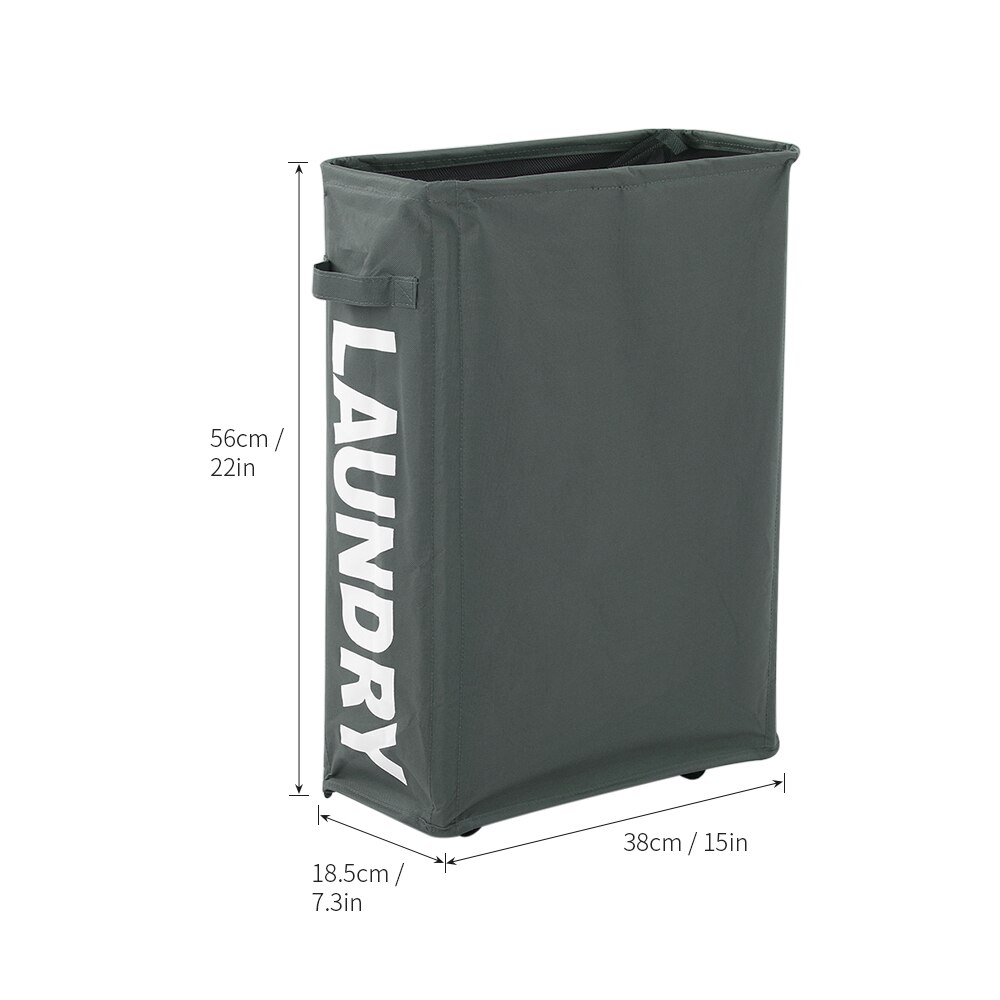 Foldable Laundry Basket with 4 Wheels Organizer Dirty Laundry Basket Bin Drawstring Laundry Bag Dirty Clothes Hamper