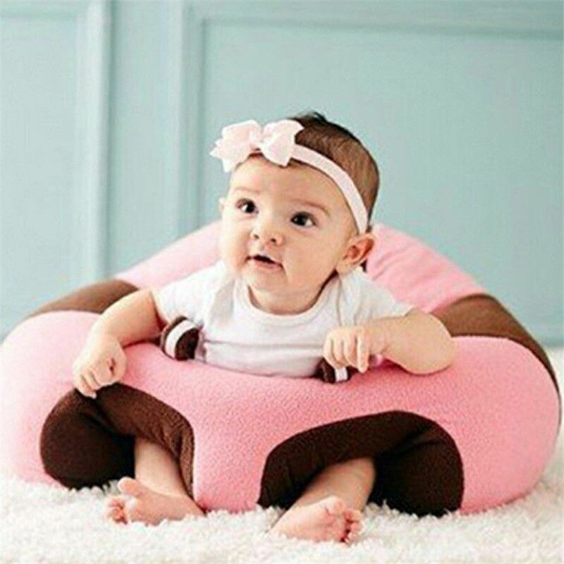 Mærke spædbarn småbørn børn baby støtte sæde sidde op blød stol pude sofa plys pude legetøj sækkestol sofasæde