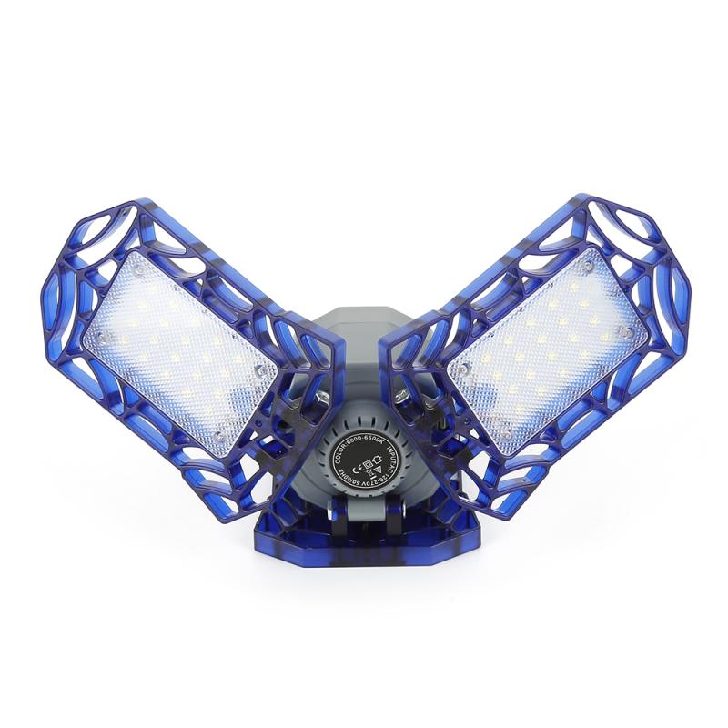 E26 6000k 60/40w sammenleggbar lampe ledet garasje butikk arbeidslys hjem takarmatur deformerbar lampe tre-fløennå justerbar