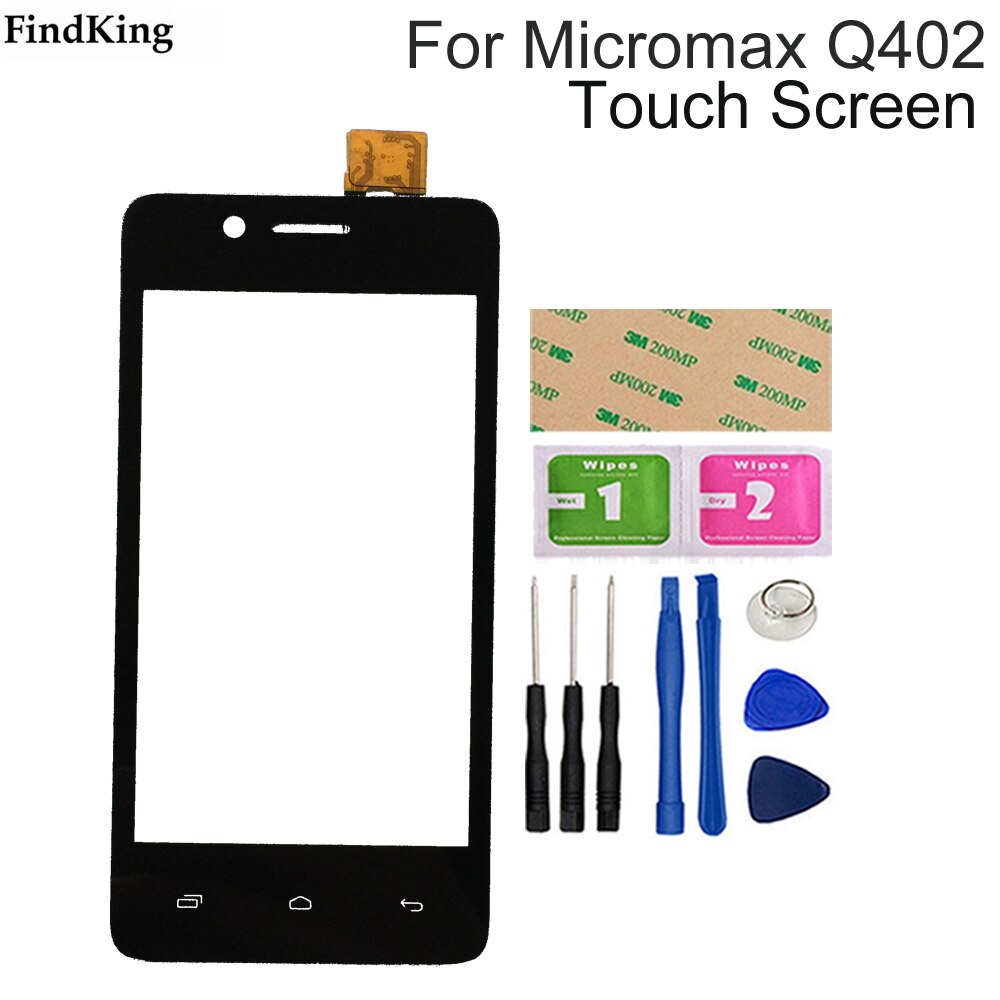 4.0 "Mobiele Touch Screen Voor Micromax Bolt Q402 Touch Screen Digitizer Sensor Outer Glass Panel Touchscreen Gereedschap