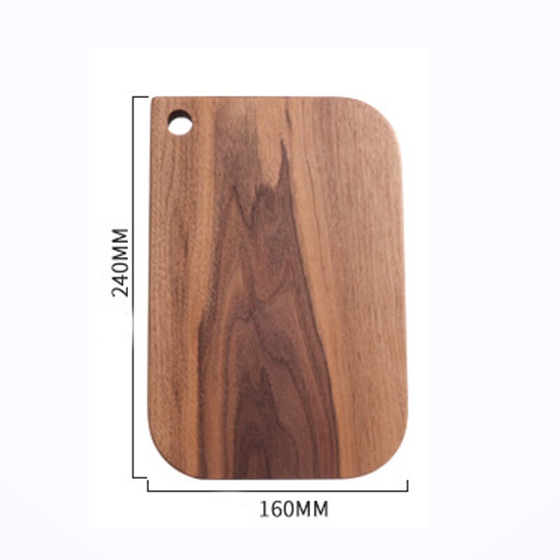 Black Walnut Whole Wood Kitchen Cutting Board Solid Wood Rootstock Lacquerless Fruit Chopping board Kitchen cut kitchen stuff: A-6