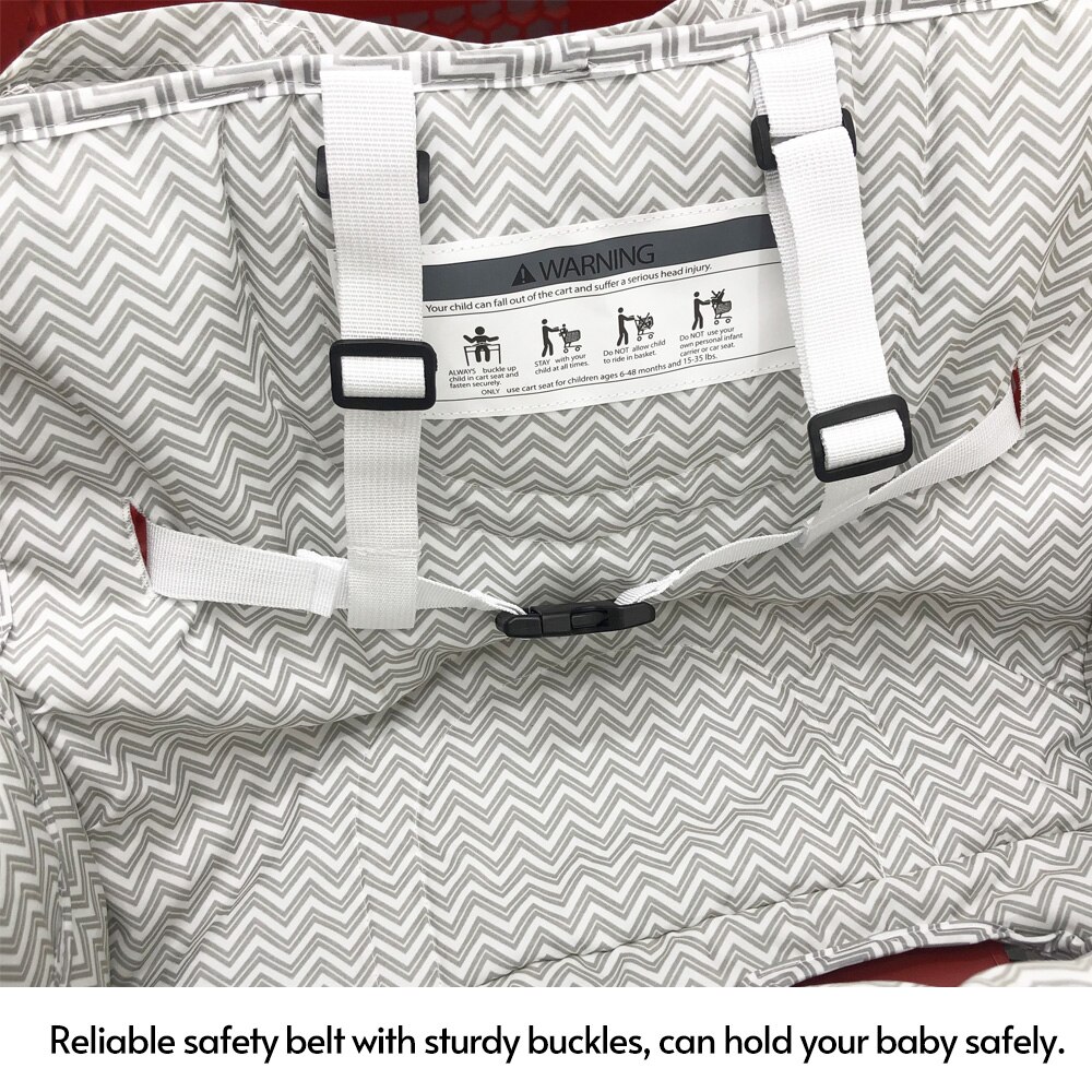 Funda 2 en 1 para carrito de la compra de bebé, funda para trona para niños, con cojín suave y grueso, Soporte transparente para teléfono para niños y niñas