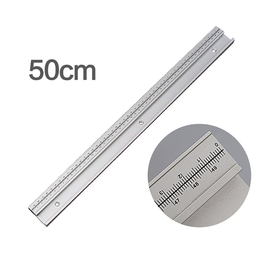 Router Table Saw Miter Track 300/400/500/600/800mm Specification T-shaped With Scale Track Groove Woodworking DIY Workbench: A 500mm