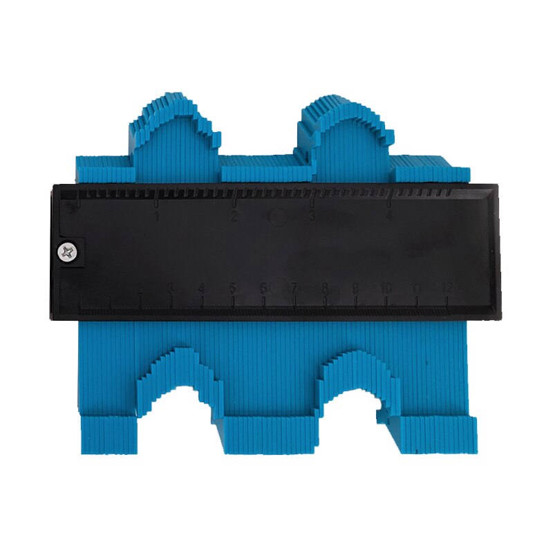 Kształt miernik duplikator profil duplikator miernik kontur znakowanie drewna szablon plastikowy kontur kopiuj powielacz narzędzie pomiarowe: niebieski