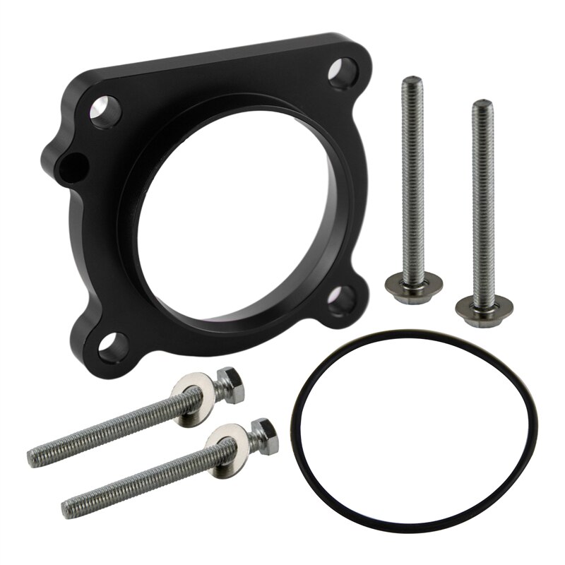 Espaciador de cuerpo de acelerador par caballos de potencia, compatible con Toyota GT86 Scion FR-S Subaru BRZ, Negro/azul/rojo: Black