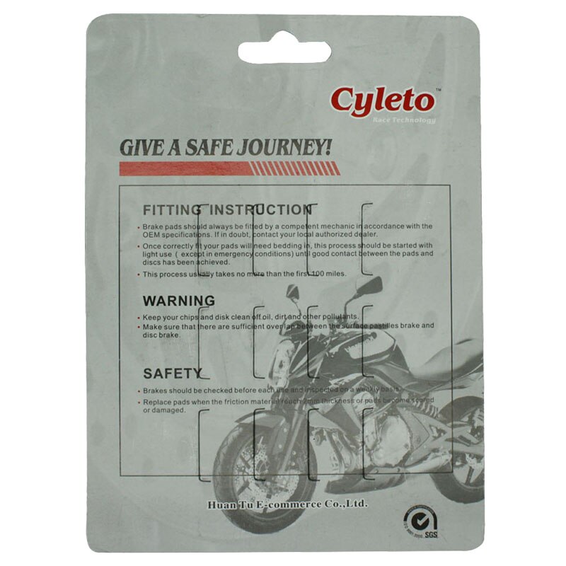 Cyleto bremseklosser foran til suzuki  tl 1000 1000r tl1000r 98-02 gsf 1200 gsf 1200 01-05 gsx 1300 r gsx 1300r hayabusa 1997-2007