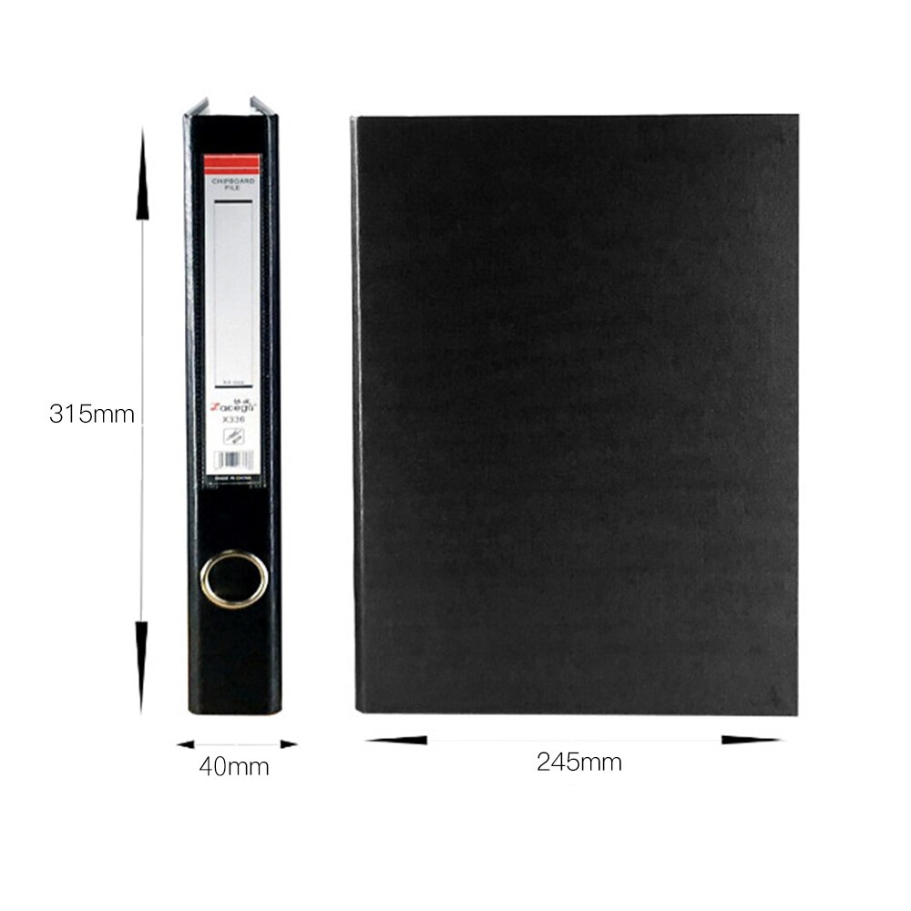 A4 3-Ring Binder Document Organizer Storage Durable File Folder Stationery for Business Office School