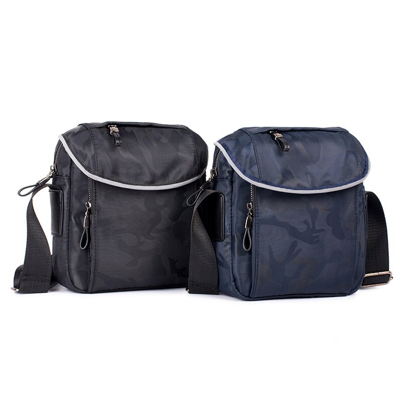 Stijl herentas nylon waterdicht camouflage print heren schoudertas zakelijk vrije tijd s