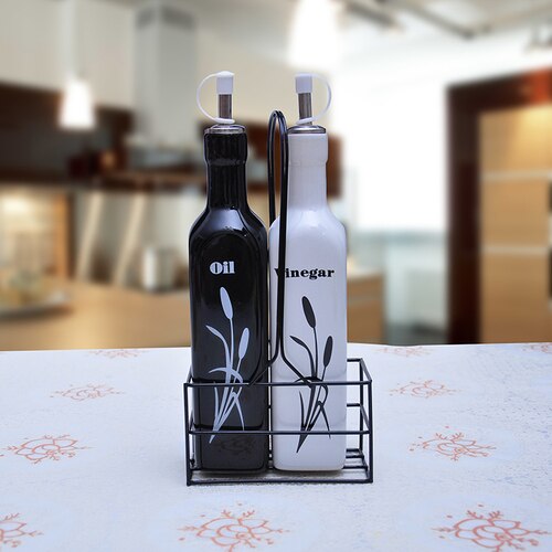 Juego de botellas de aceite en aerosol para cocina, contenedor de botella de aceite de cerámica grande sin goteo, utensilios de cocina OC50TL: 22CM B