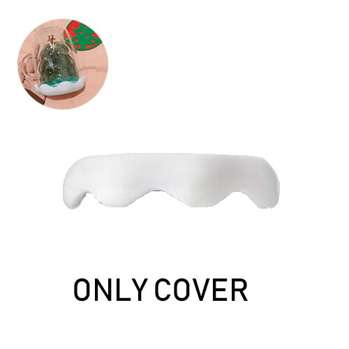 Taza de cristal con tapa para árbol de Navidad, taza de café de vidrio de doble pared resistente al calor con tapa, creativos de Navidad para niñas, 300Ml: Lid Only