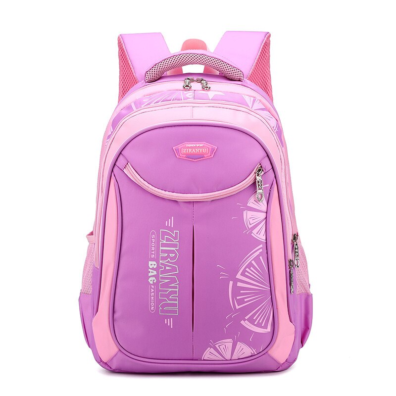 School Bags Primary Backpacks for Boys Girls Kids Bookbag Nylon Waterproof School Backpack Blue Mochila Escolar: Purple