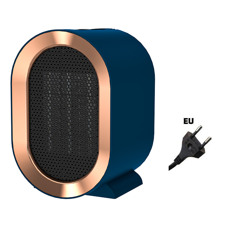 Ptc mini usb henkilökohtainen kannettava sähkötila hiljainen tuuletinlämmitin termostaatilla huone 1200w kylpyhuoneen lämmitin pöytälevy: Vihreä