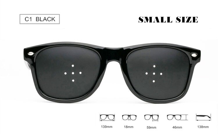 Anti -nærsynet astigmatisme beskyttelsesbriller 5 huller huller briller synskorrigeret korrektion strabismus anti træthed briller  f193: C1 ( lille størrelse)
