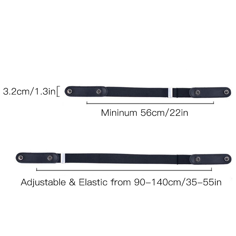 Cinturón elástico Invisible sin hebilla para mujer, pantalones vaqueros, vestido, cinturón elástico ajustable sin hebilla, No se muestra