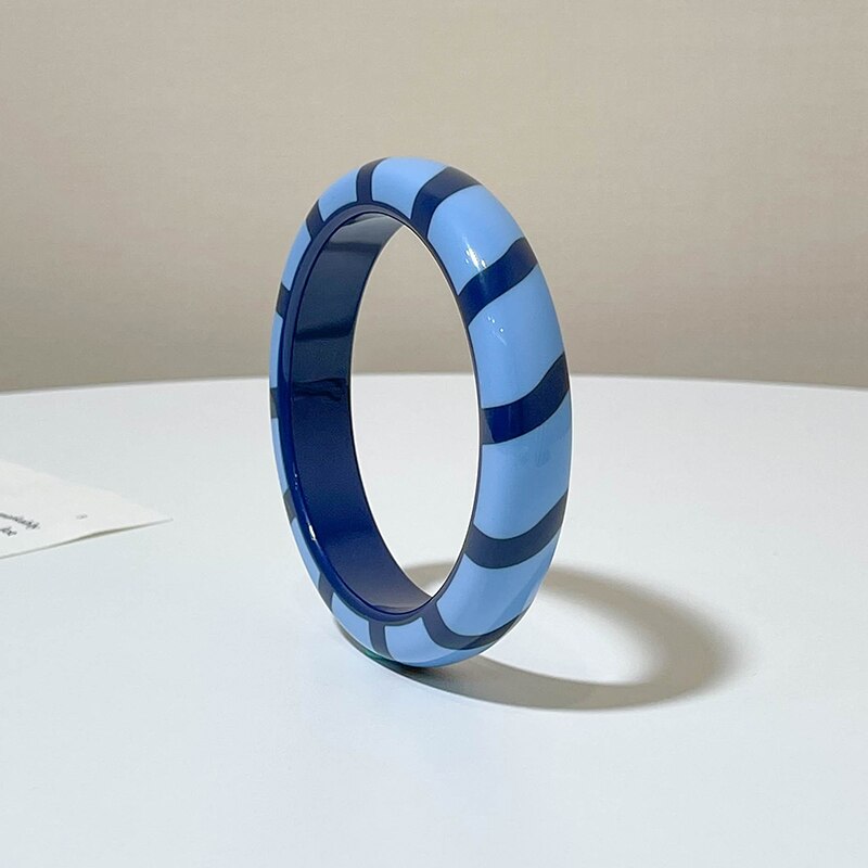 GongLong braccialetti colorati eleganti in acrilico per donna braccialetti geometrici alla moda braccialetti con ciondoli in resina gioielli semplici di moda: KB262-4