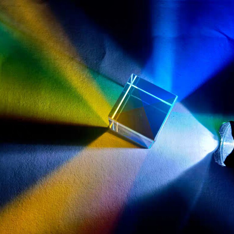 15mm Cubic Science Cube Optical Prisma Photography with Hexahedral Prism Home Decoration Prism Glass Optical Cube Prism