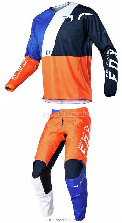 The One Delicate Fox 180 LOVL SE Gear Set Motorbike Motocross Suit Scooter Street Moto Men's Racing Kits