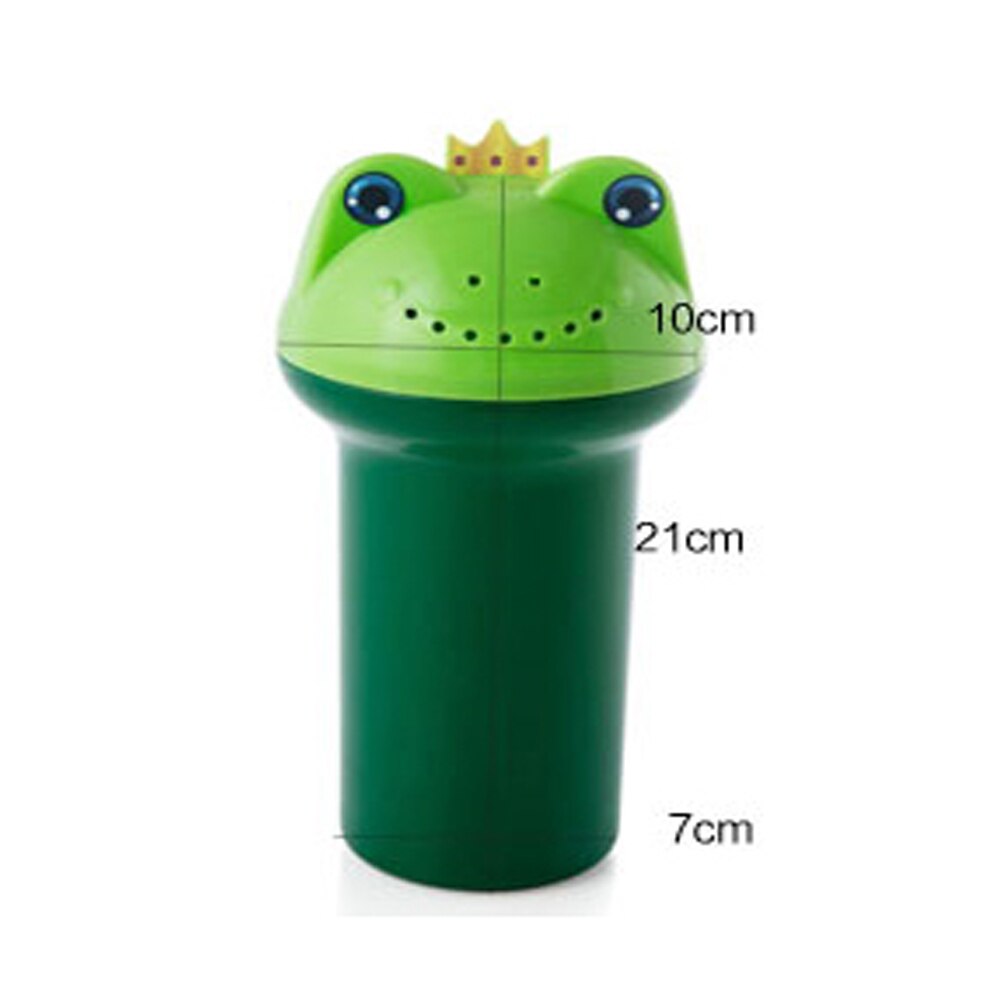 2 st tecknad groda plast vatten skopa för baby bad tvätta hår baby dusch mössa bad schampo leksaker baby bad grejer tillbehör