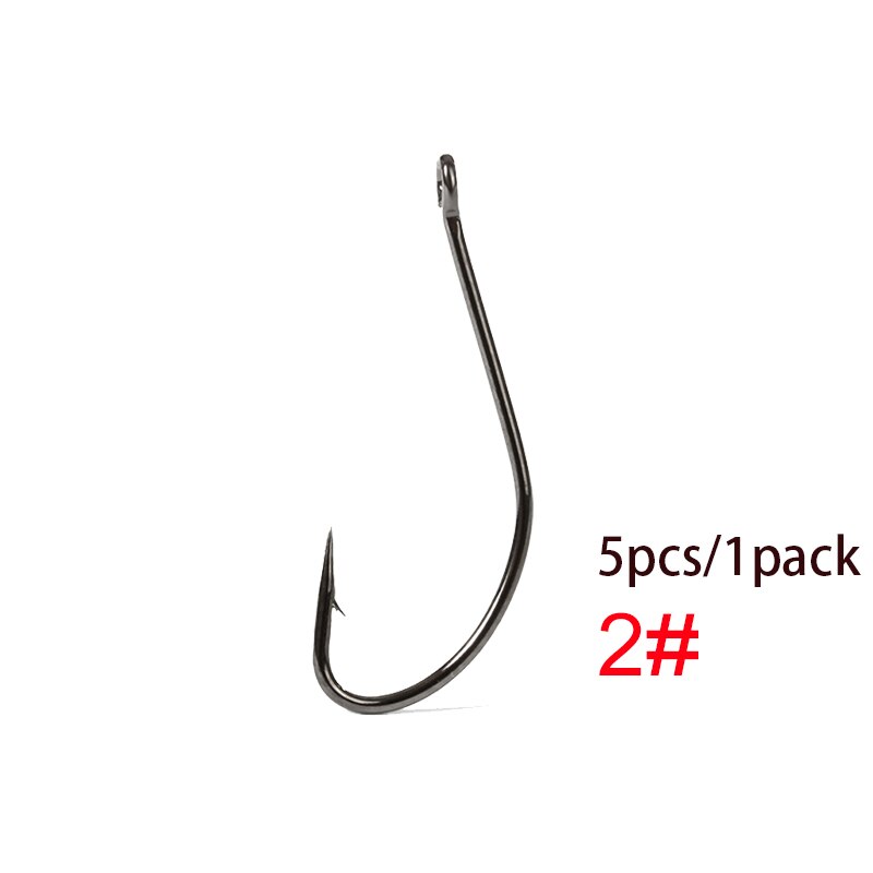 3Bags 56535 Fishing Tackle Hooks Saltwater Assist Hook Carp Hooks Japan Fishing Hooks Sea Jig Head Hook Circle Fishing Hook: 2