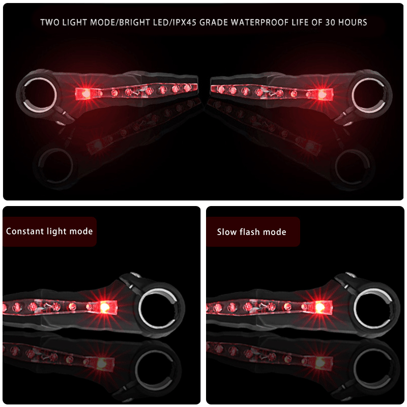 1 Paar Fahrrad lenker mit LED-Sicherheits Blinker griffen wasserdichtes Fahrrad lenker ende Bullen Horn lenker Fahrrad ermüDung Linderung