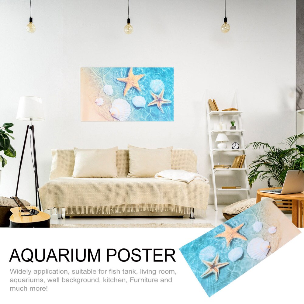 Fish Tank Decals Aquarium Background Poster Backdrop Stickers Paper