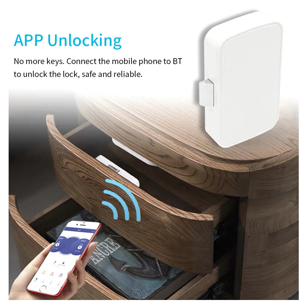 Versteckte Intelligente BT App Schublade Schloss K... – Vicedeal