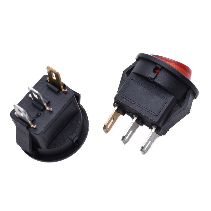 Spst On/Off Boot Rocker Switch Car Auto Boot Ronde Rocker 2 Pin Toggle Spst Switch Snap