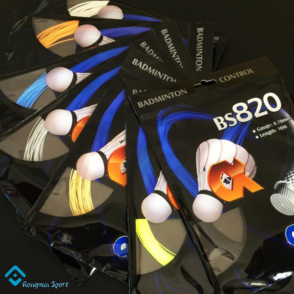 5pcs/lot BS-820 Badminton Racket String 0.70mm 30lbs Training Racket String Made in Taiwan