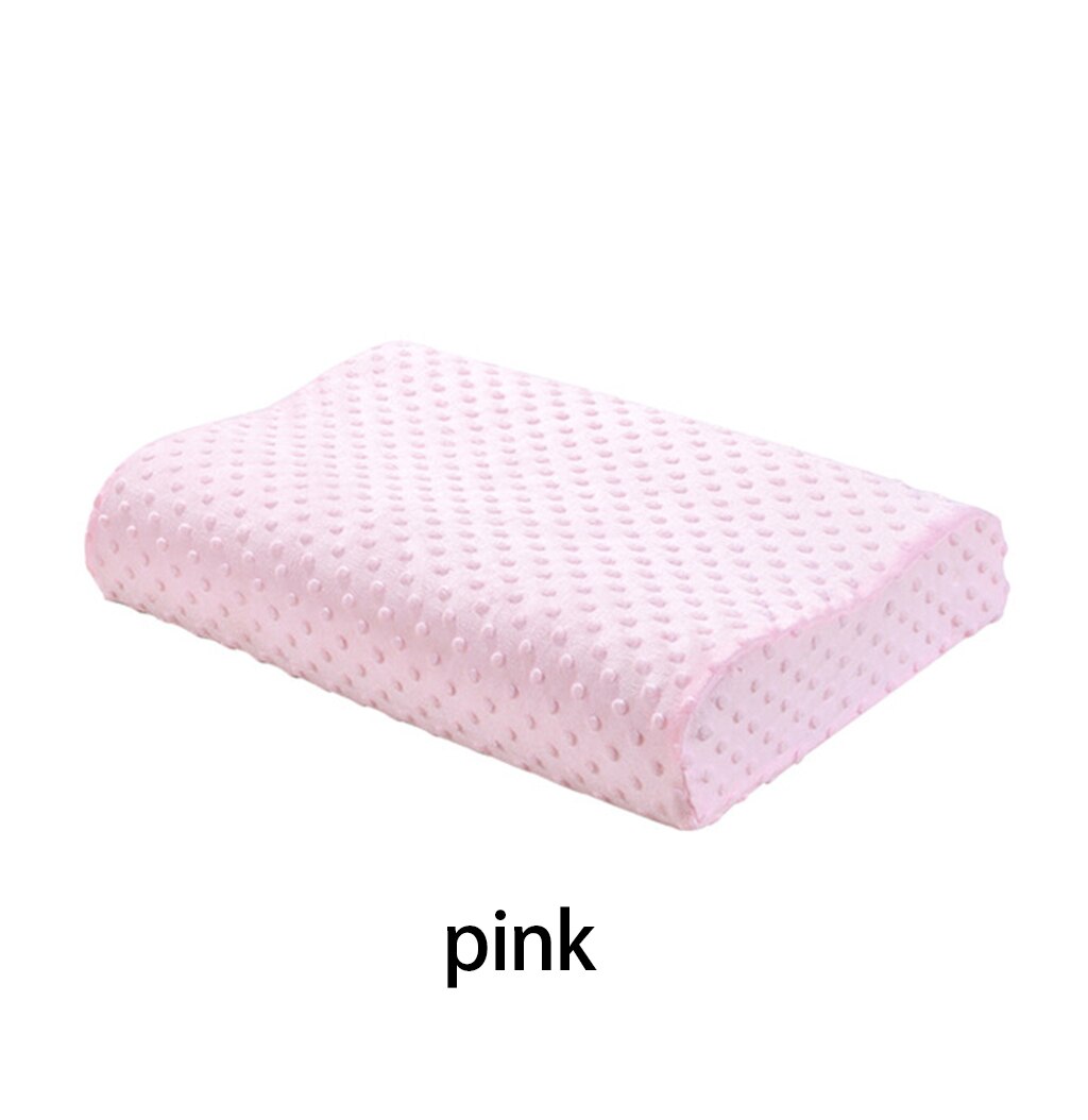 50*30cm memory foam kudde ortopediska kuddar livmoderhalscancer kudde fiber långsam återhämtning mjuka kuddar massageapparat livmoderhalssjukvård: Rosa