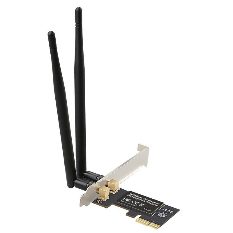 Carte réseau PCIe WIFI sans fil 300Mbps carte réseau pci express WIFI adaptateur Realtek 8192EE puce