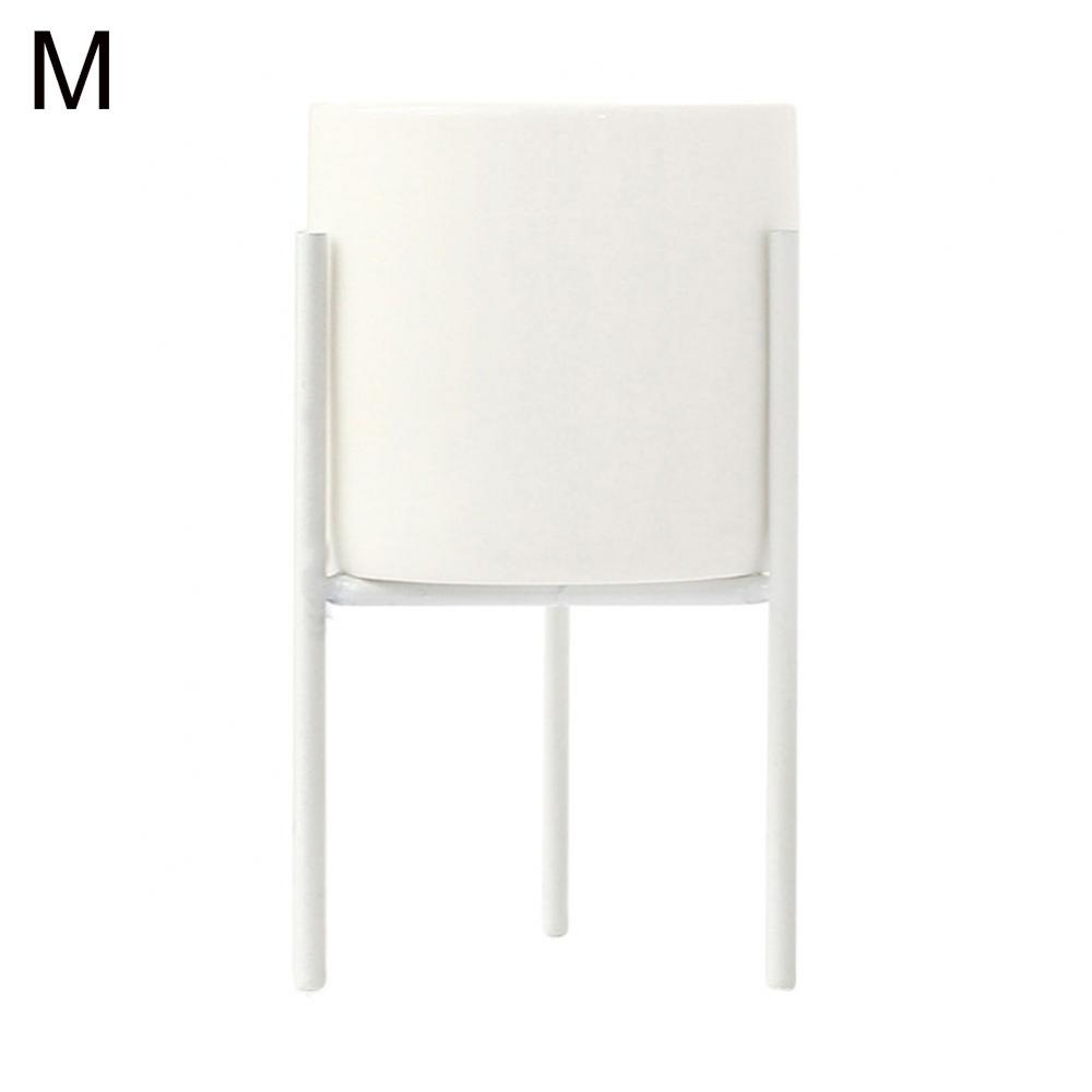 80% Nordic Ijzerwerk Huis Tuin Metalen Rek Beugel Keramische Bloempot Houder Vetplanten Planten Container Planter Stand: White M