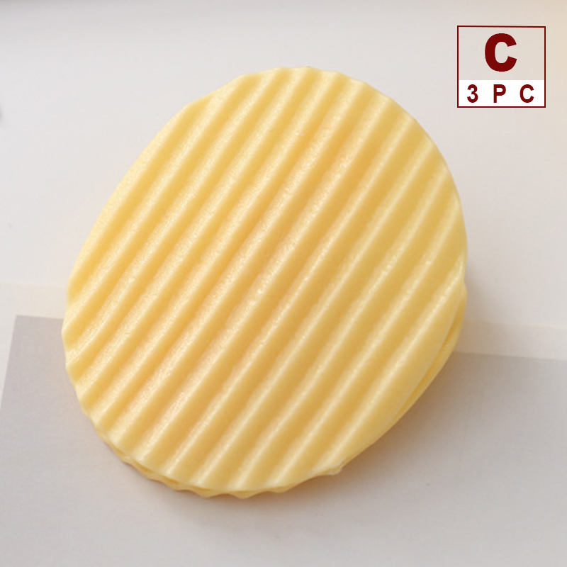 Simulation Potato Chip Clip Kitchen Storage Bag Clips Plastic Bag Sealing Tool Home Snack Preservation Organizer: Potato chip clip C