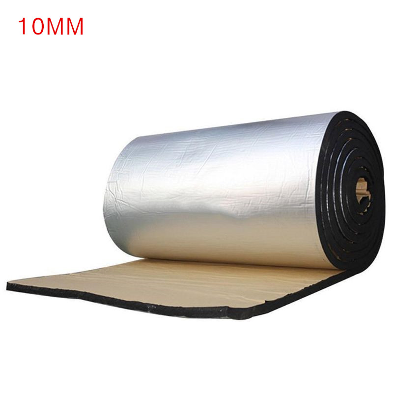 Alfombrilla de aislamiento de ruidos para automóviles, forro amortiguadora de ruido del motor para el capo, para aislar el sonido del coche, 50x200cm/5/10/15mm de grosor: 10MM