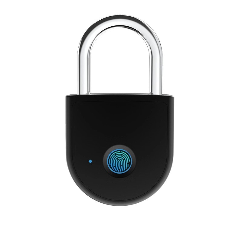 Portable bluetooth Lock Smart Padlock Keyless Fingerprint Lock Anti-Theft Security Door Padlocks for Bag Drawer Suitcase